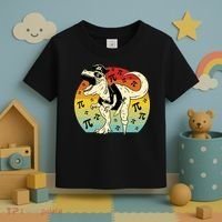 Pirate Dinosaur Retro Sunset Pi 3.14159 Toddler T-Shirt thumb 3
