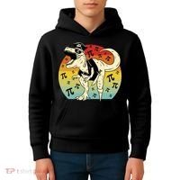 Pirate Dinosaur Retro Sunset Pi 3.14159 Kids Hoodie thumb 4