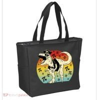 Pirate Dinosaur Retro Sunset Pi 3.14159 Tote Bag thumb 2