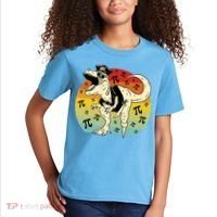 Pirate Dinosaur Retro Sunset Pi 3.14159 Kids T-Shirt thumb 2