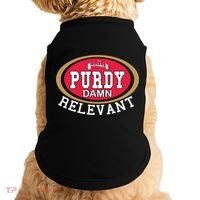Purdy Damn Relevant San Francisco Football Doggie Tank thumb 0