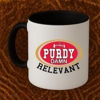 Purdy Damn Relevant San Francisco Football Coffee Mug thumb 2