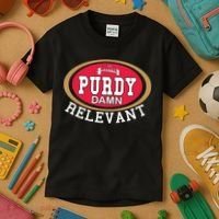 Purdy Damn Relevant San Francisco Football Kids T-Shirt thumb 3