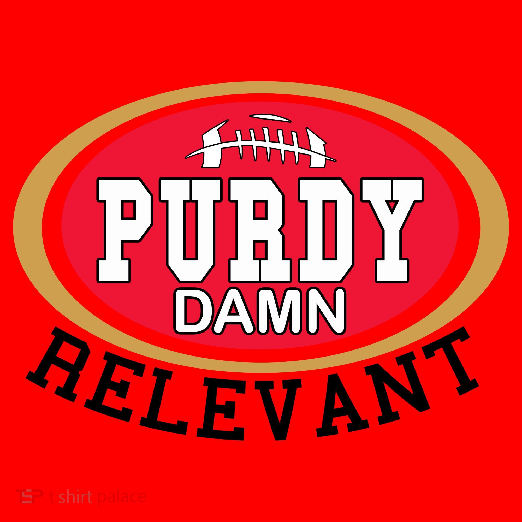 Purdy Damn Relevant San Francisco Football Santa Hat