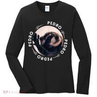 Pedro Dancing Raccoon Pedro Pedro Dancing Raccoon Women's Long Sleeve Shirt thumb 0