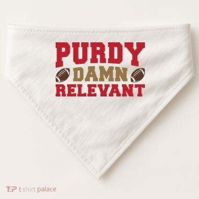 Purdy Damn Relevant San Francisco Football USA-Made Doggie Bandana