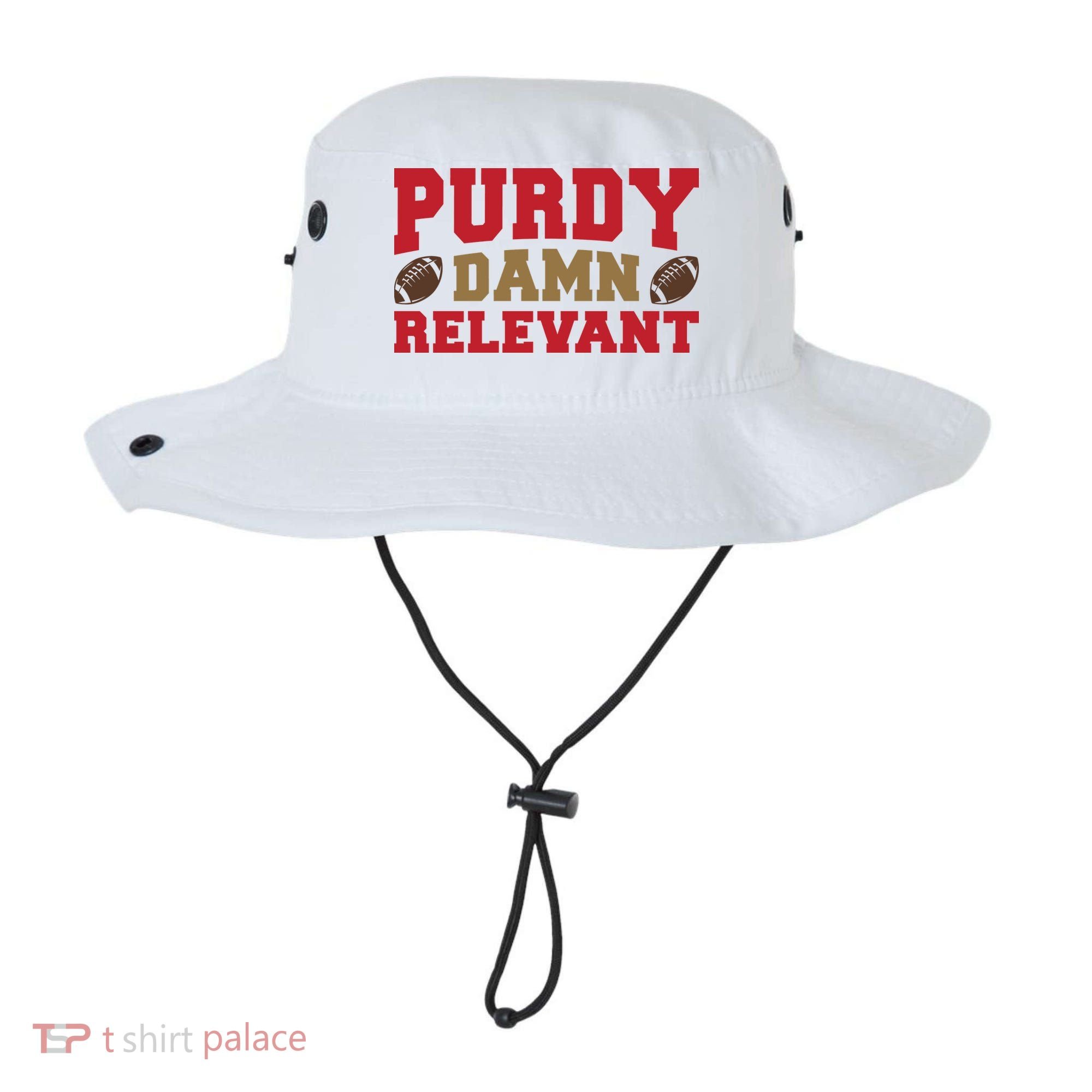 Purdy Damn Relevant San Francisco Football Bucket Hat