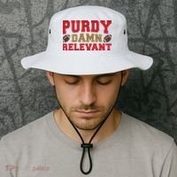 Purdy Damn Relevant San Francisco Football Bucket Hat thumb 2