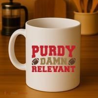 Purdy Damn Relevant San Francisco Football Coffee Mug thumb 4