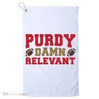 Purdy Damn Relevant San Francisco Football Golf Towel thumb 0
