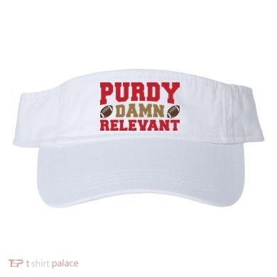 Purdy Damn Relevant San Francisco Football Visor