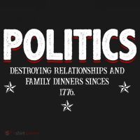 Politics Destroying Relationships And Family Dinners Since 1776 Ornament thumb 1
