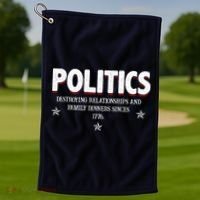 Politics Destroying Relationships And Family Dinners Since 1776 Golf Towel thumb 1