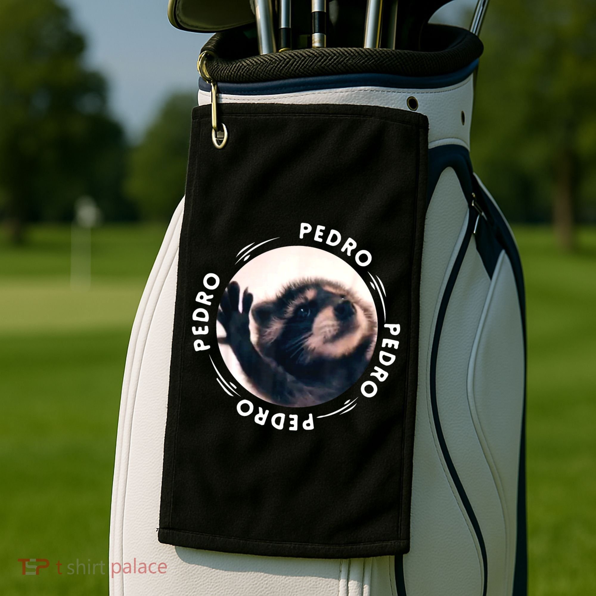 Pedro Dancing Raccoon Pedro Pedro Dancing Raccoon Meme Golf Towel