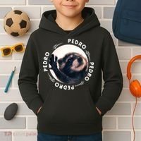 Pedro Dancing Raccoon Pedro Pedro Dancing Raccoon Meme Kids Hoodie thumb 2