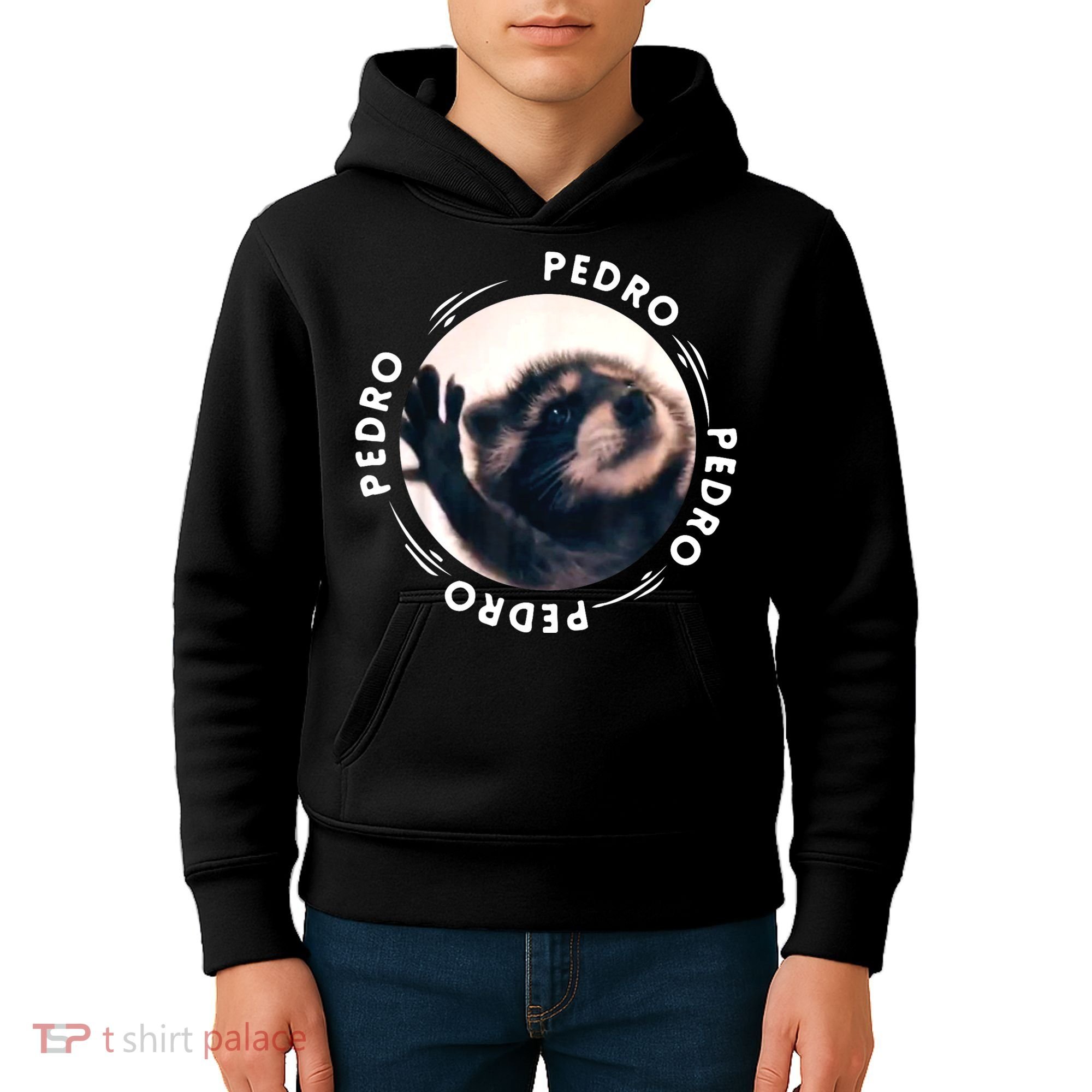 Pedro Dancing Raccoon Pedro Pedro Dancing Raccoon Meme Kids Hoodie