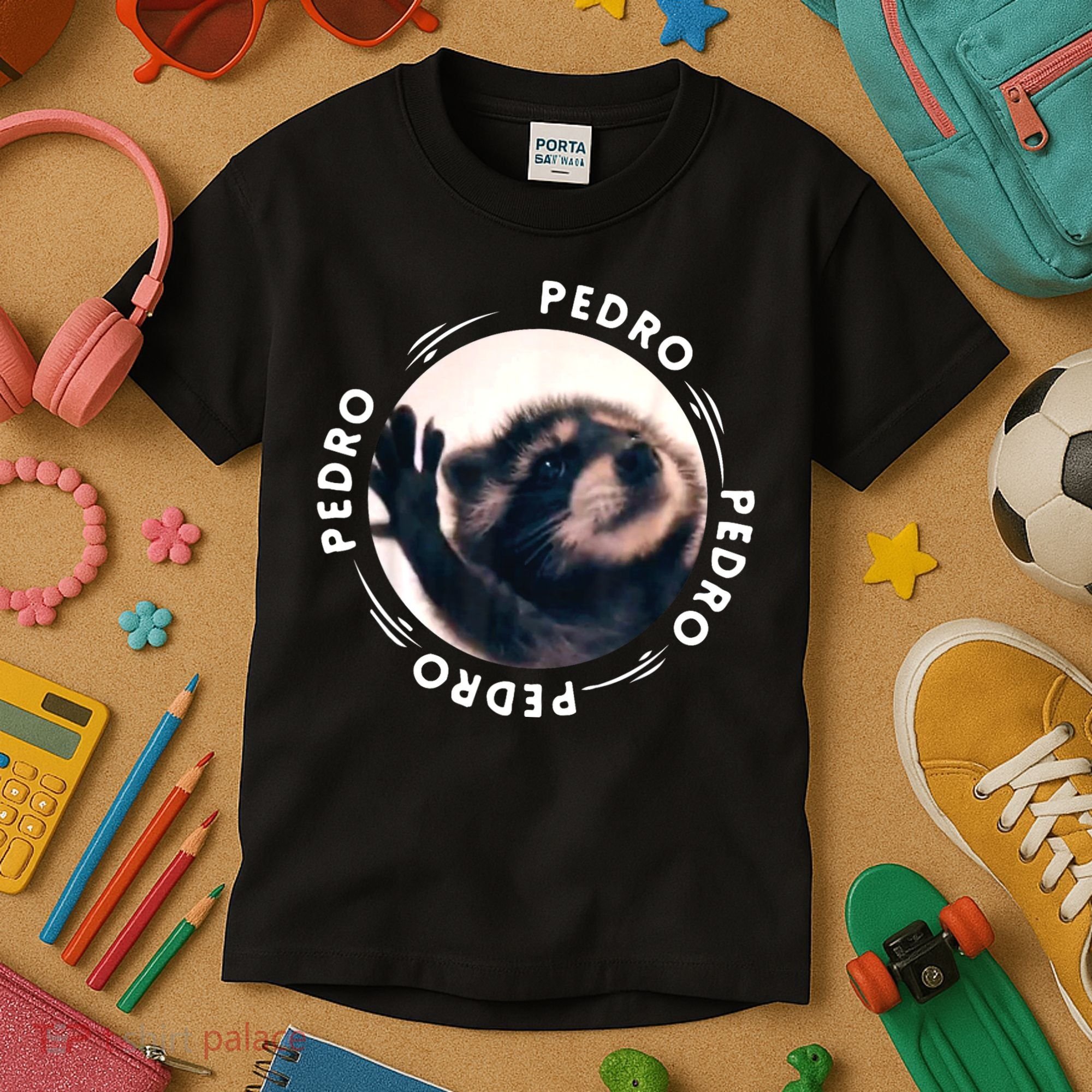 Pedro Dancing Raccoon Pedro Pedro Dancing Raccoon Meme Kids T-Shirt