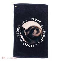 Pedro Dancing Raccoon Pedro Pedro Dancing Raccoon Meme Funny Golf Towel thumb 0