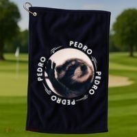Pedro Dancing Raccoon Pedro Pedro Dancing Raccoon Meme Funny Golf Towel thumb 1