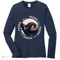 Pedro Dancing Raccoon Pedro Pedro Dancing Raccoon Meme Funny Women's Long Sleeve Shirt thumb 0