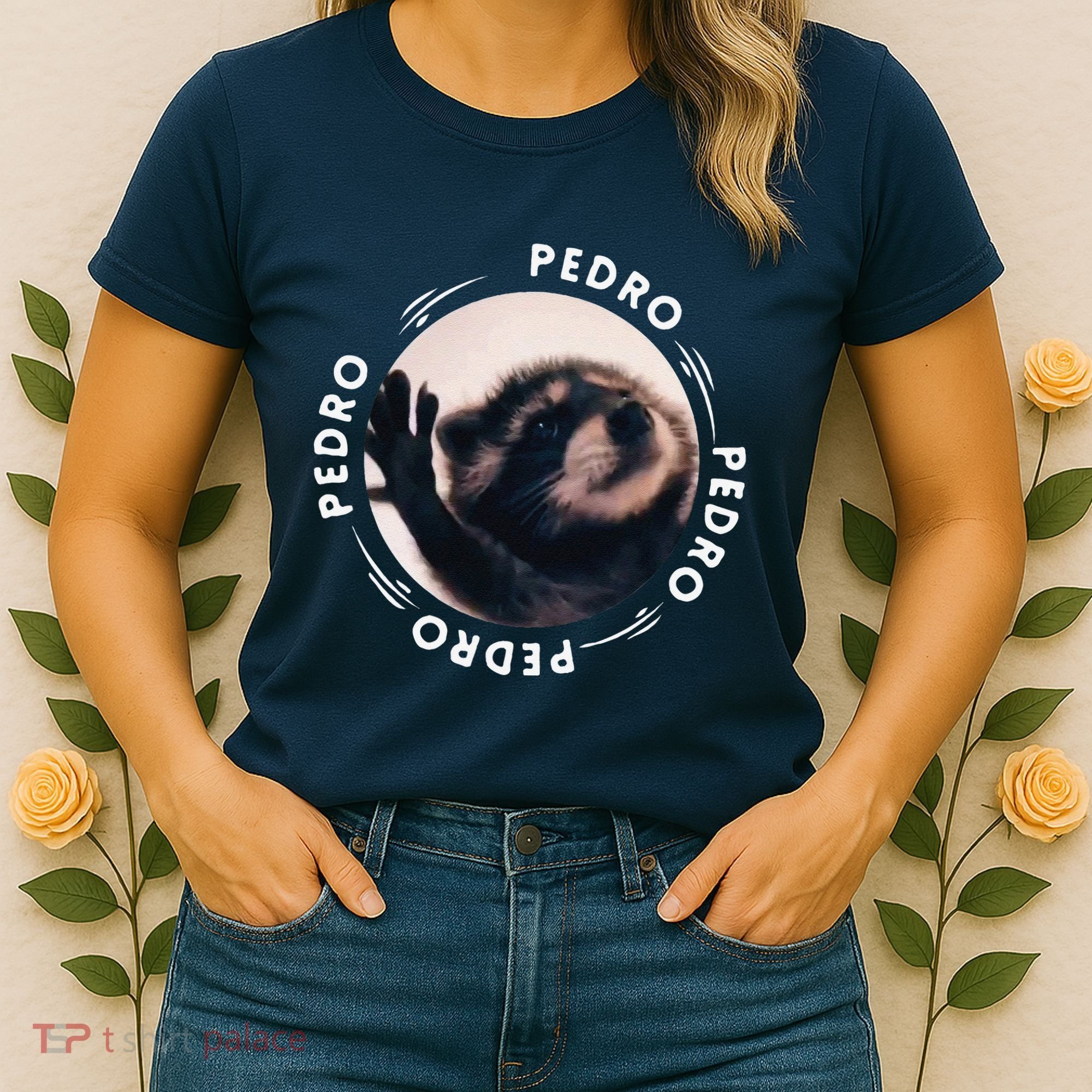 Pedro Dancing Raccoon Pedro Pedro Dancing Raccoon Meme Funny Women's T-Shirt