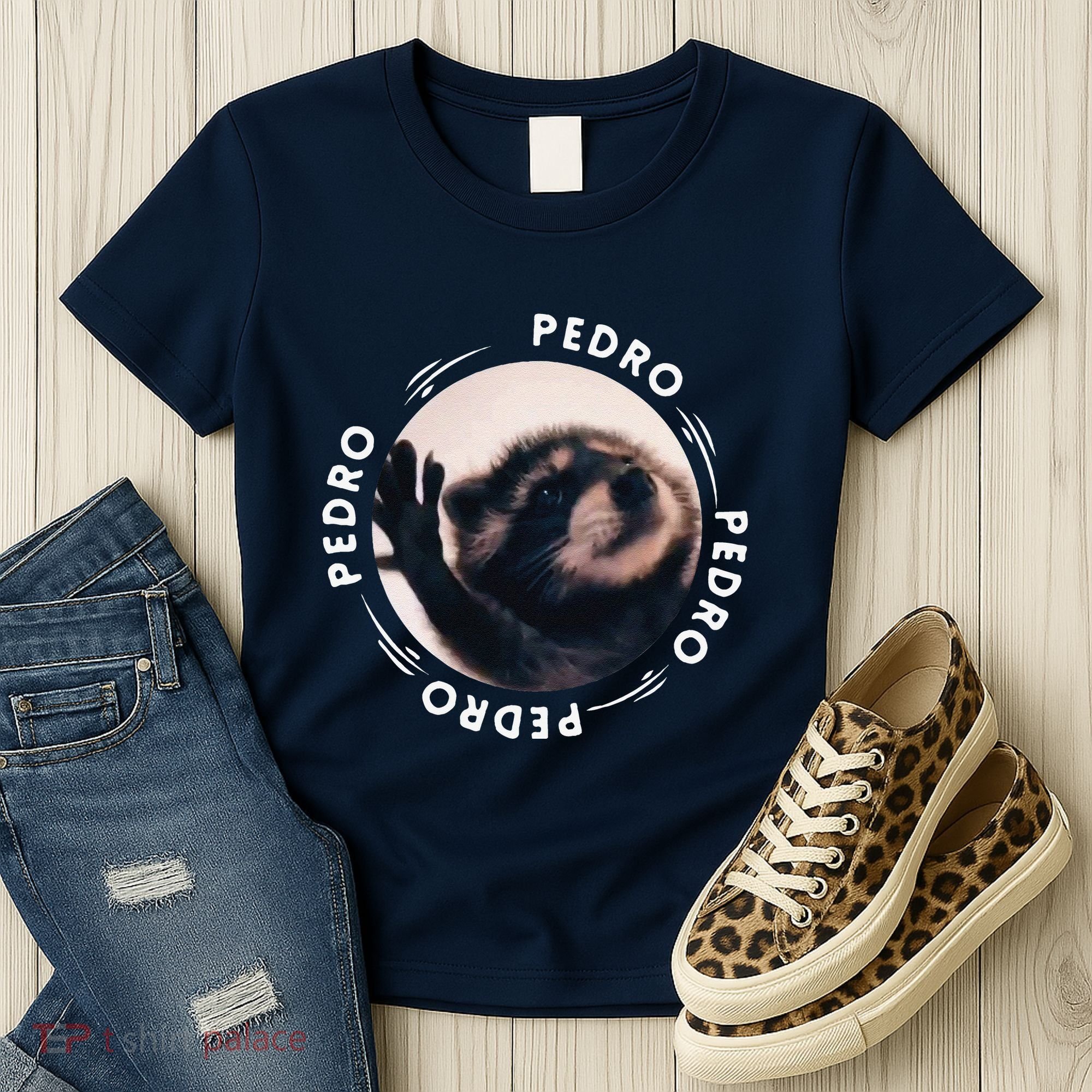 Pedro Dancing Raccoon Pedro Pedro Dancing Raccoon Meme Funny Women's T-Shirt