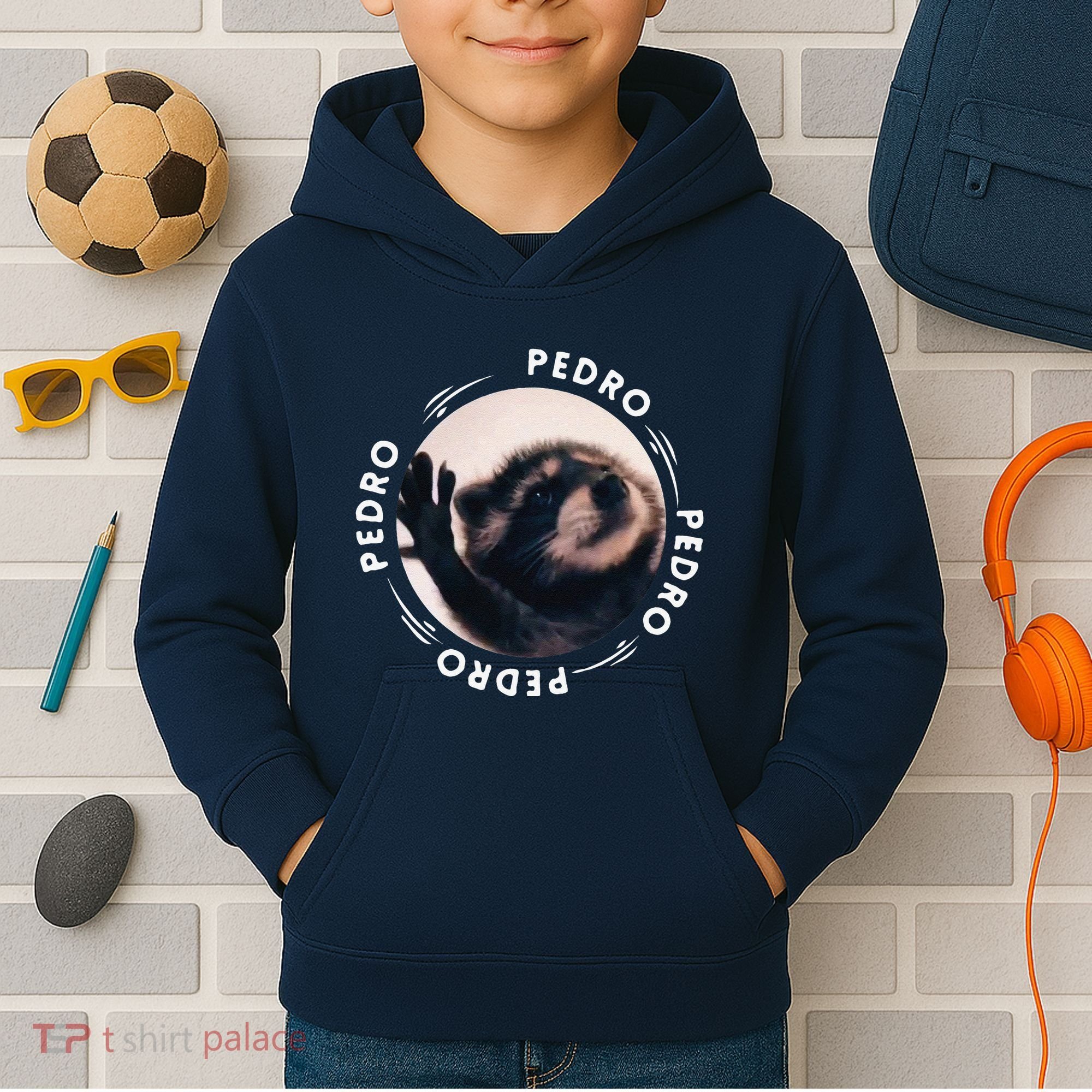 Pedro Dancing Raccoon Pedro Pedro Dancing Raccoon Meme Funny Kids Hoodie