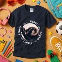 Pedro Dancing Raccoon Pedro Pedro Dancing Raccoon Meme Funny Kids T-Shirt thumb 3
