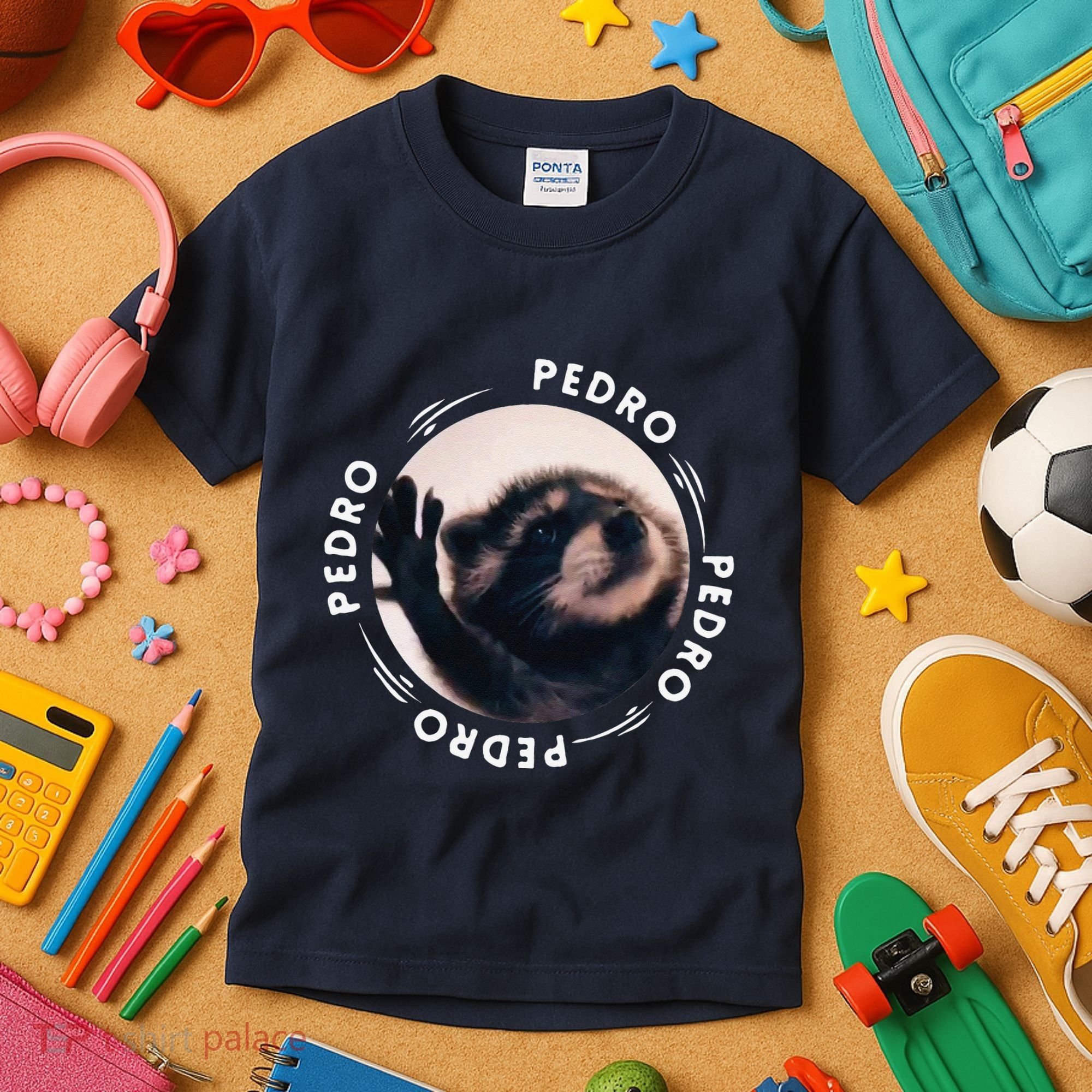 Pedro Dancing Raccoon Pedro Pedro Dancing Raccoon Meme Funny Kids T-Shirt