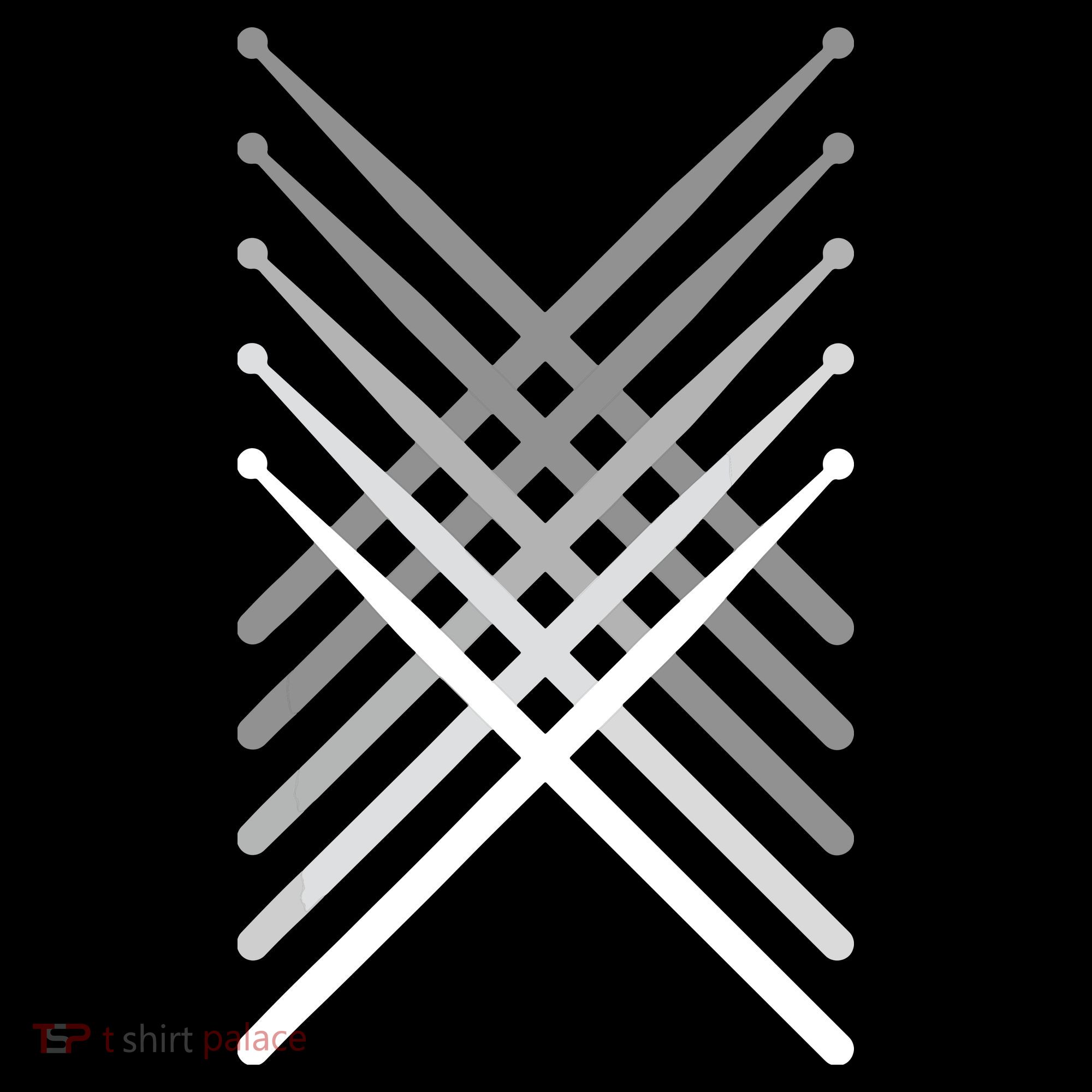 Percussion Drum Sticks Black Ornament