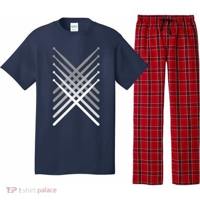 Percussion Drum Sticks Black Pajama Set