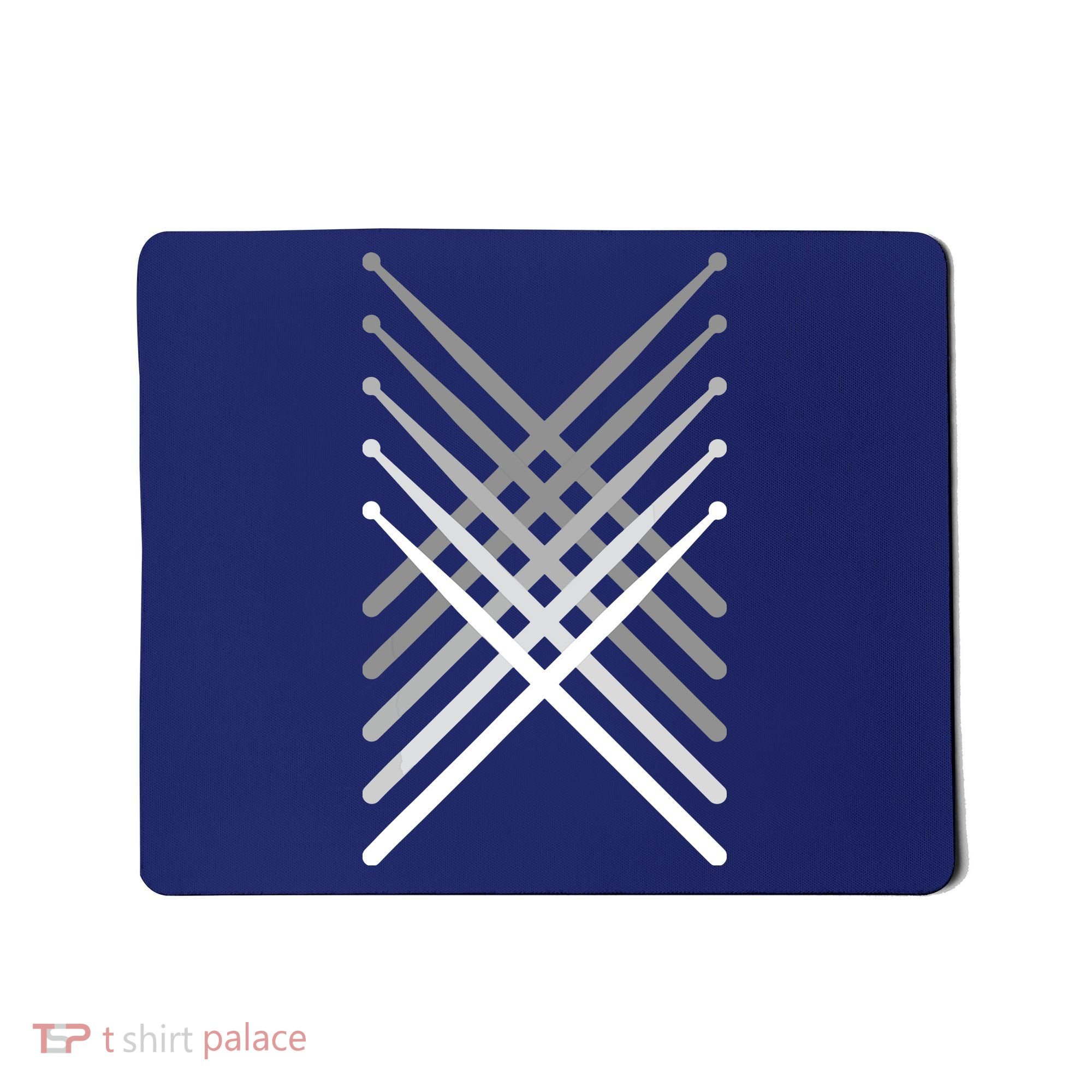 Percussion Drum Sticks Black Mousepad
