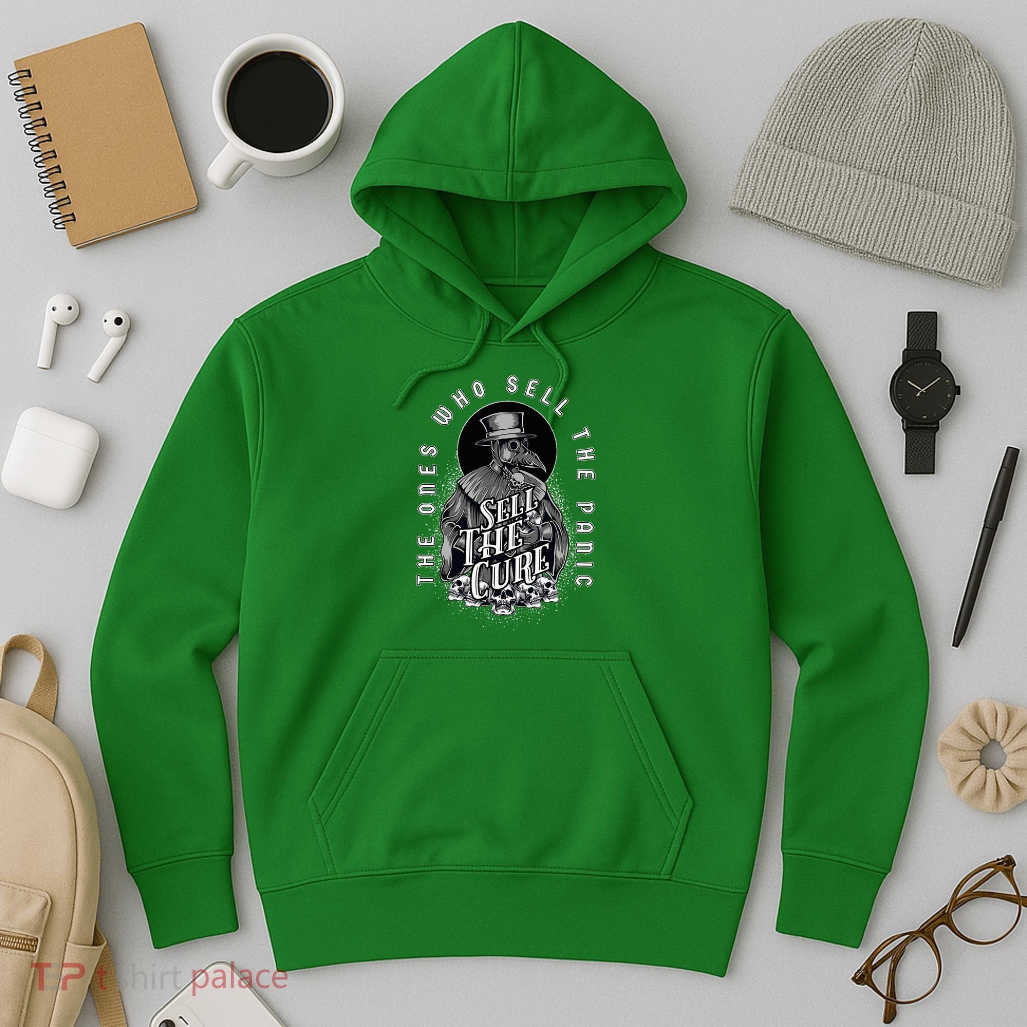Plague Doctor Sell The Panic Sell The Cure Hoodie
