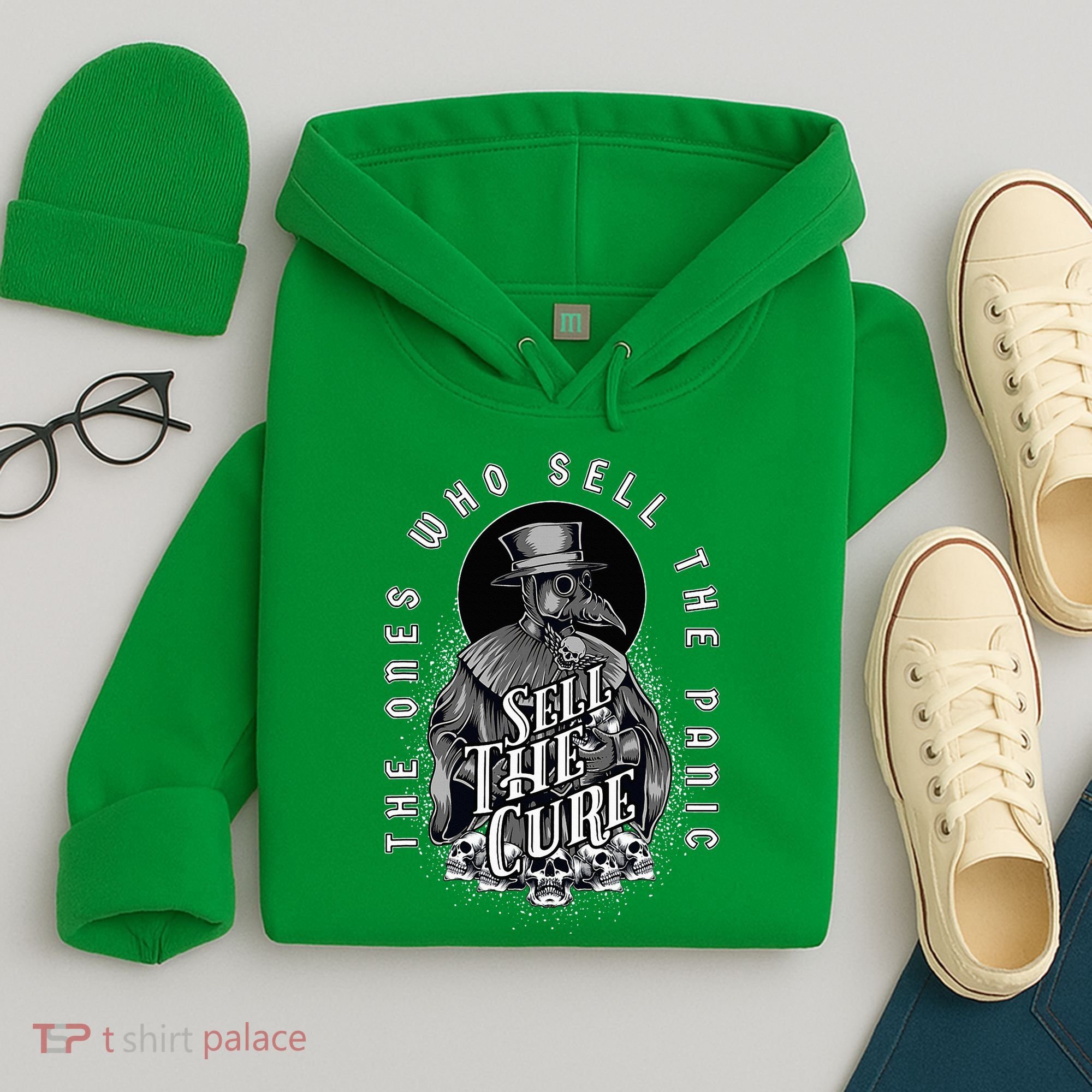 Plague Doctor Sell The Panic Sell The Cure Hoodie