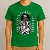 Plague Doctor Sell The Panic Sell The Cure T-Shirt thumb 3