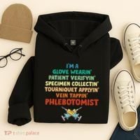 Phlebotomist Definition Syringe Nurse Phlebotomy Hoodie thumb 4
