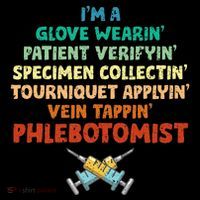 Phlebotomist Definition Syringe Nurse Phlebotomy T-Shirt thumb 7