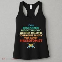 Phlebotomist Definition Syringe Nurse Phlebotomy Women's Tank Top thumb 3