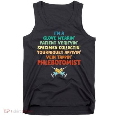 Phlebotomist Definition Syringe Nurse Phlebotomy Tank Top