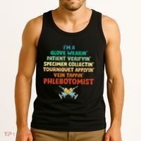 Phlebotomist Definition Syringe Nurse Phlebotomy Tank Top thumb 3