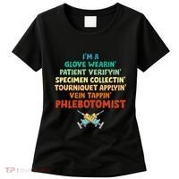 Phlebotomist Definition Syringe Nurse Phlebotomy Women's T-Shirt thumb 0