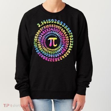 Pi Day Spiral Pi Tie Dye Numbers Math Pi Day 3.14 Women's Sweatshirt