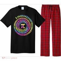 Pi Day Spiral Pi Tie Dye Numbers Math Pi Day 3.14 Pajama Set thumb 0
