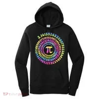 Pi Day Spiral Pi Tie Dye Numbers Math Pi Day 3.14 Women's Hoodie thumb 0
