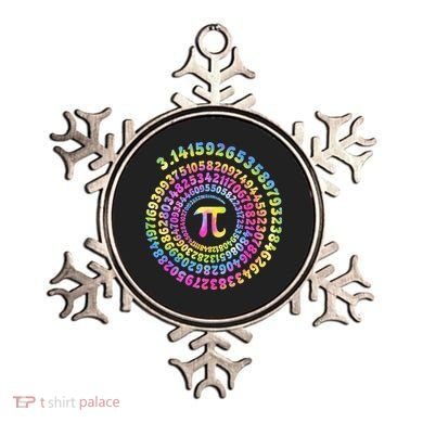 Pi Day Spiral Pi Tie Dye Numbers Math Pi Day 3.14 Ornament