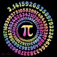 Pi Day Spiral Pi Tie Dye Numbers Math Pi Day 3.14 Ornament thumb 1