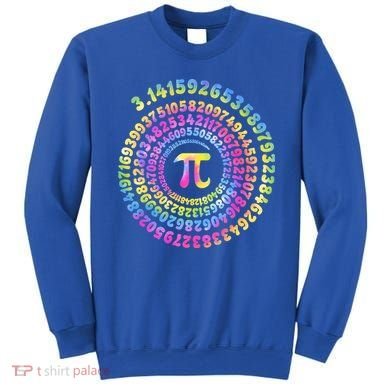 Pi Day Spiral Pi Tie Dye Numbers Math Pi Day 3.14 Sweatshirt