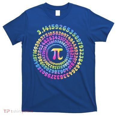 Pi Day Spiral Pi Tie Dye Numbers Math Pi Day 3.14 T-Shirt