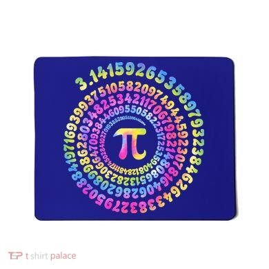 Pi Day Spiral Pi Tie Dye Numbers Math Pi Day 3.14 Mousepad