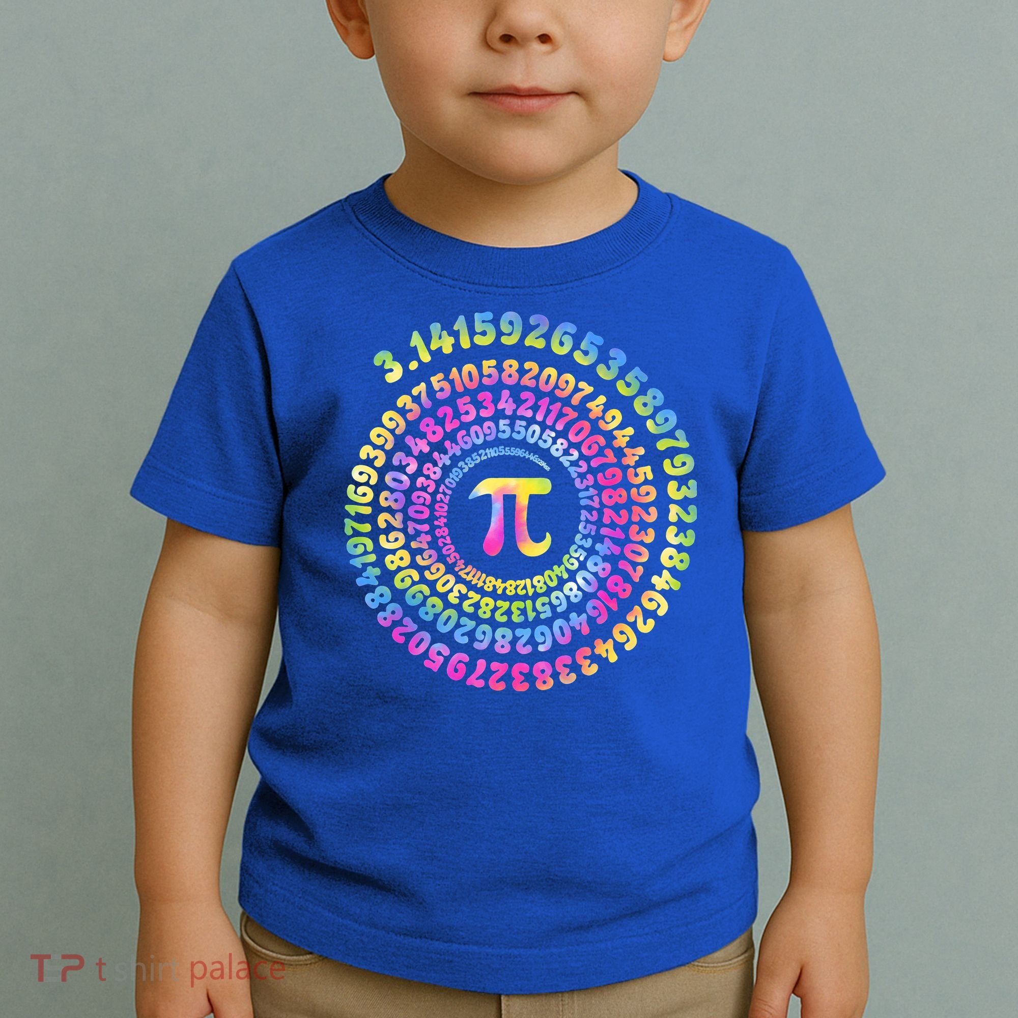 Pi Day Spiral Pi Tie Dye Numbers Math Pi Day 3.14 Toddler T-Shirt